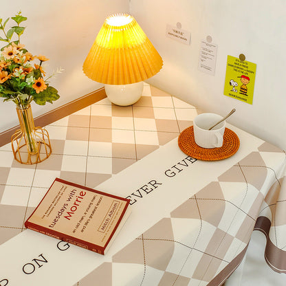 Checkered Pattern Dining Table Cloth