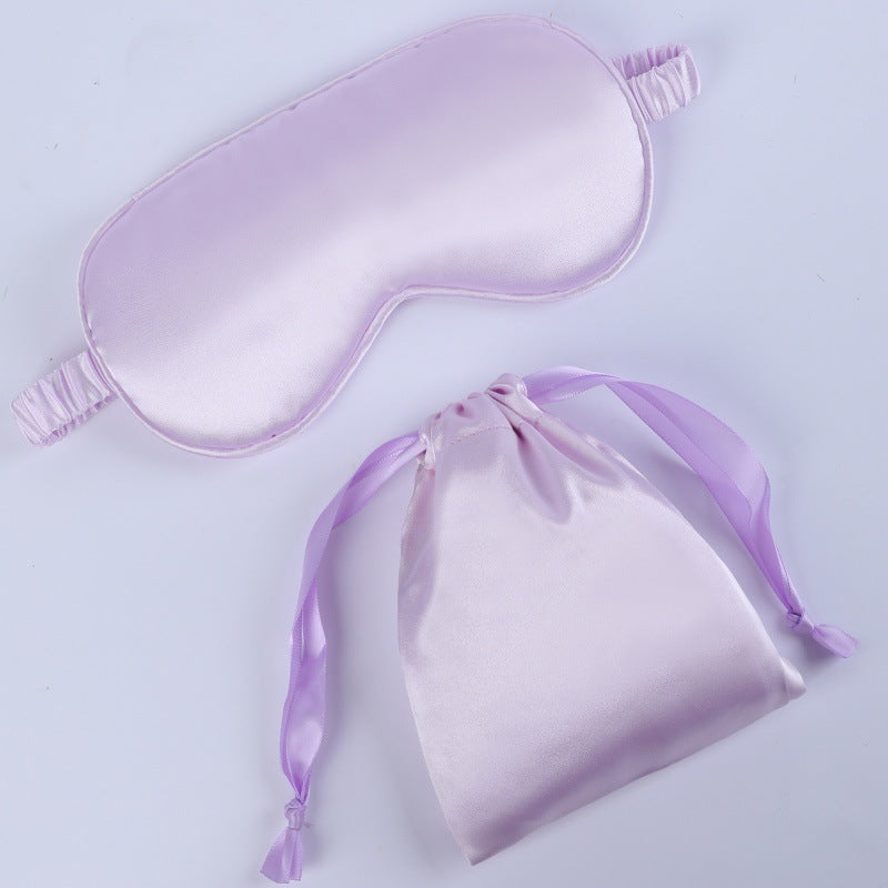 Women's nano silk sleep mask with padded eye area, adjustable elastic band, and storage pouch Kalsten