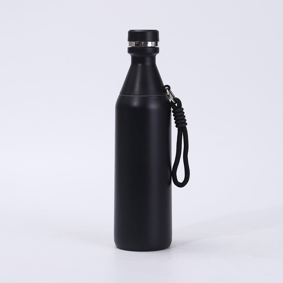 Ladies insulated drinking bottle with practical carrying strap Kalsten