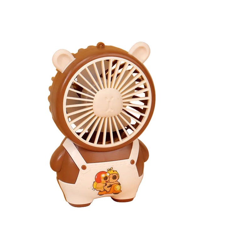 Women's Portable Mini Hand Fan with Animal Ears and USB Charging Function Kalsten