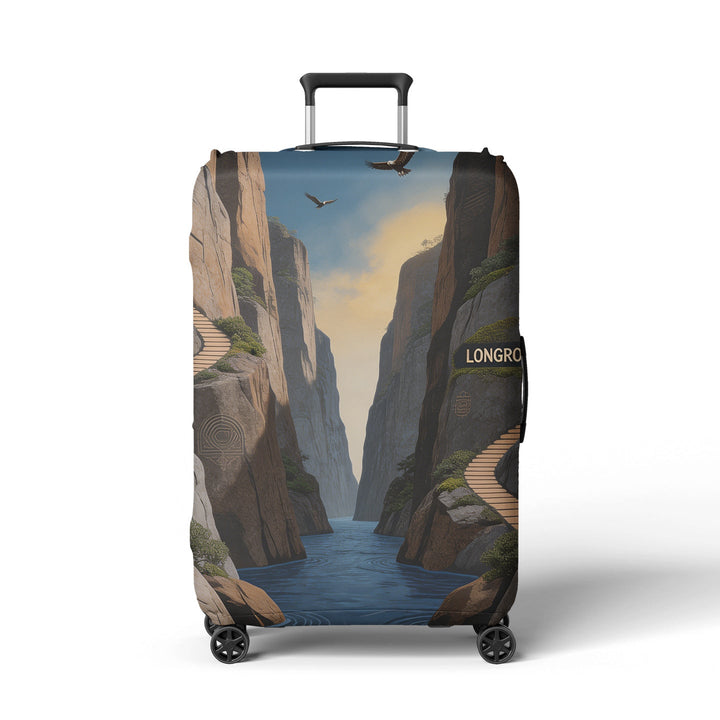 Women's suitcase cover with atmospheric landscape design Kalsten