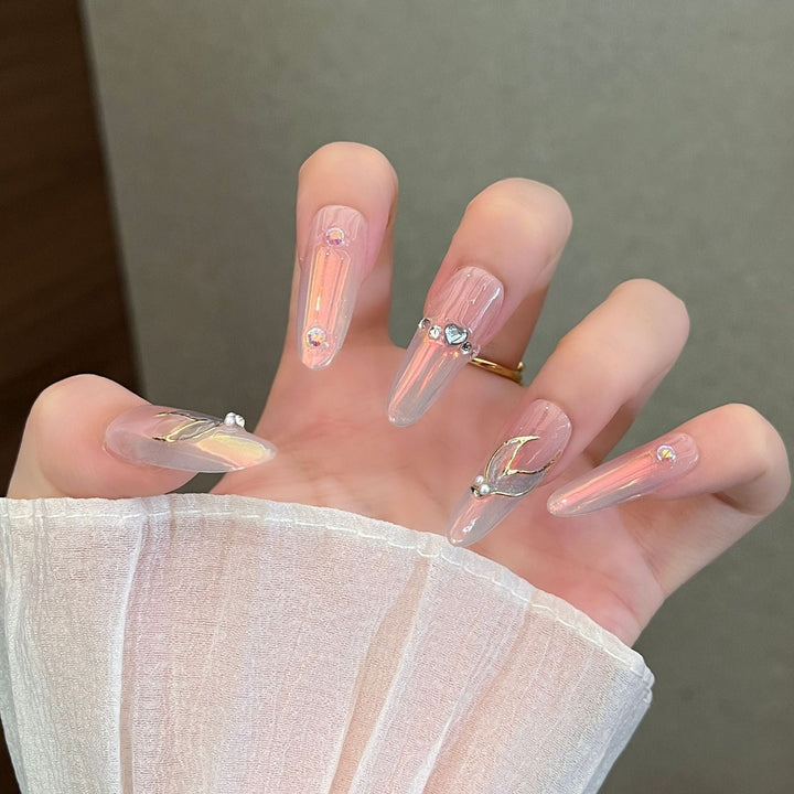 Elegant Stiletto Press-On Nail Enhancements Kalsten
