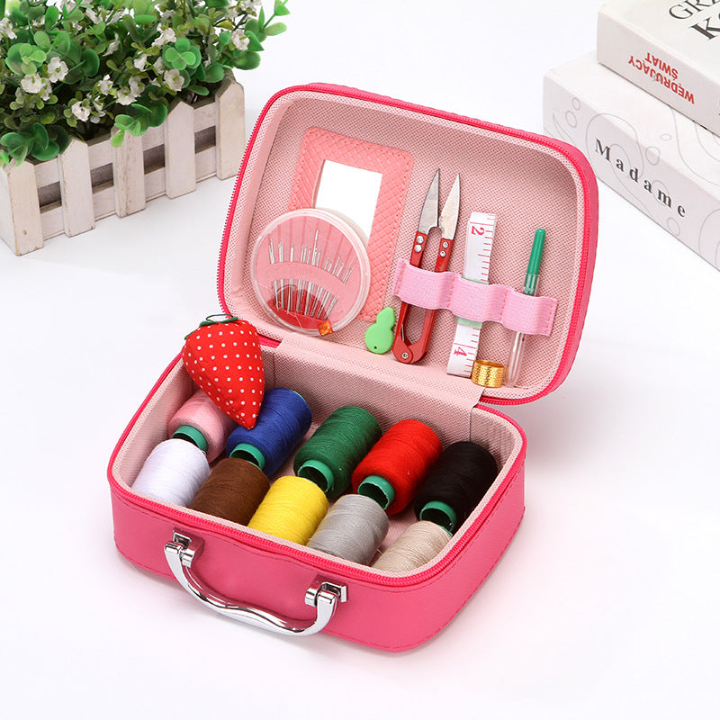 Kalsten | CraftVault Portable Sewing Kit in Faux Leather Case