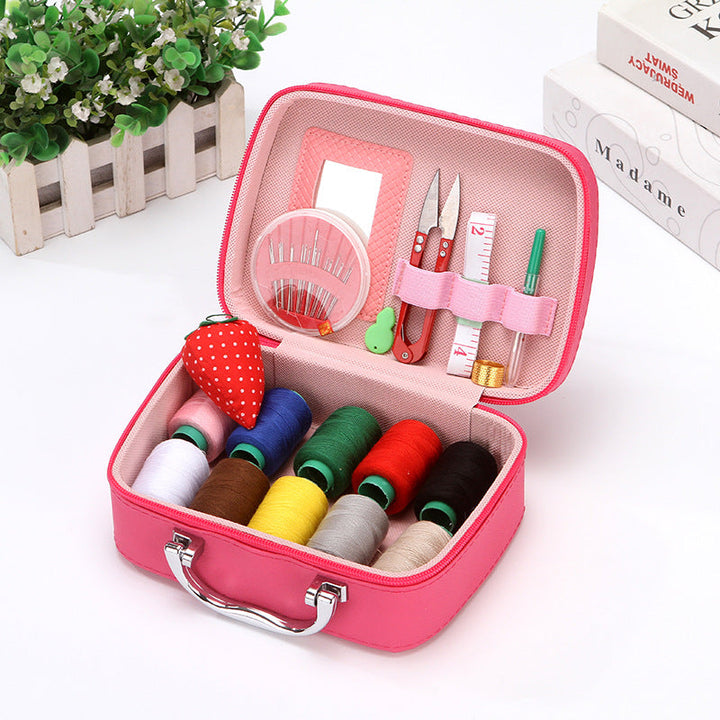 Kalsten | CraftVault Portable Sewing Kit in Faux Leather Case