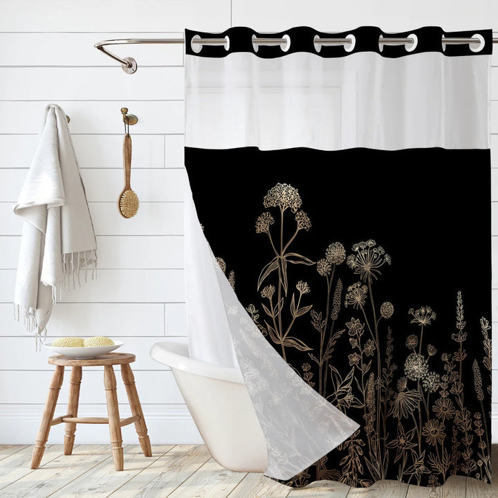 Artistic Floral Shower Curtain Kalsten