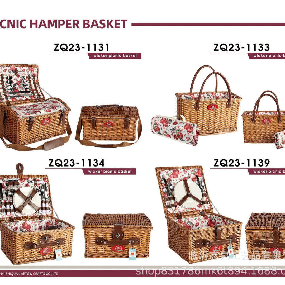 Ladies basket for picnic with accessories Kalsten