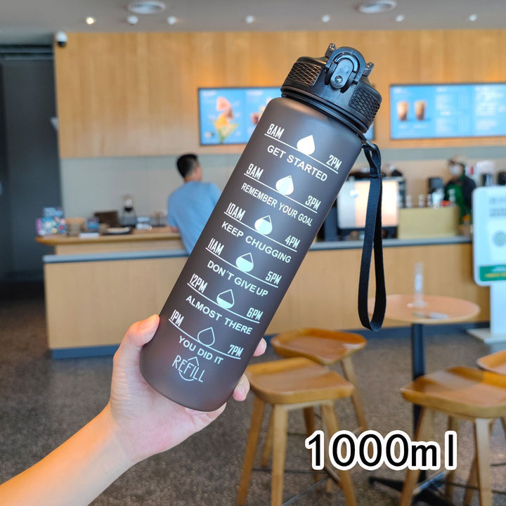 Ladies motivating water bottle with time markings Kalsten
