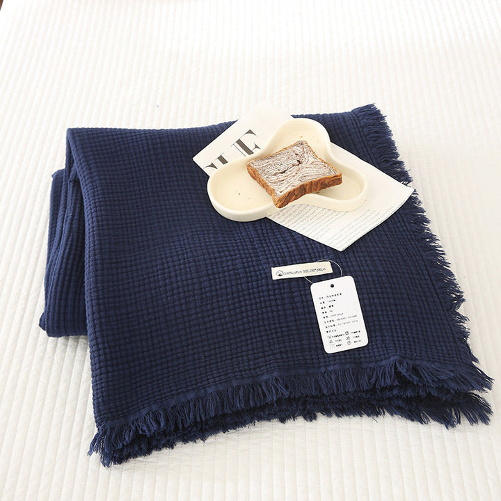 Women's cozy waffle textured blanket Kalsten