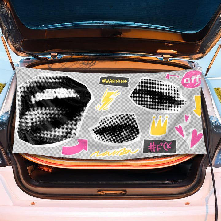Trunk mat in creative flamingo design Kalsten