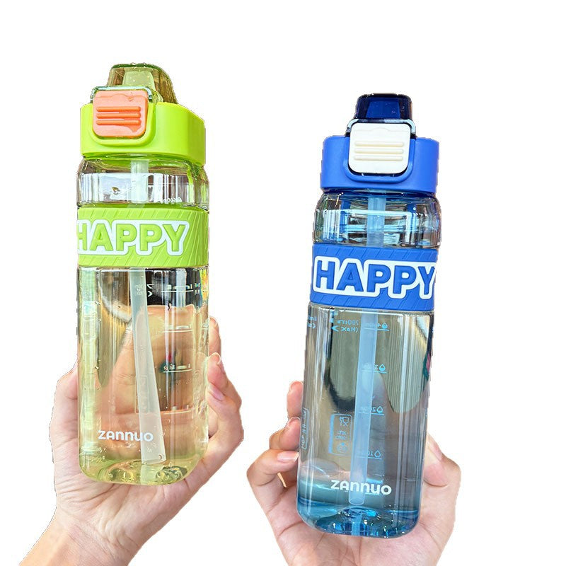 Ladies leak-proof drinking bottle with integrated measuring scale and secure lid Kalsten