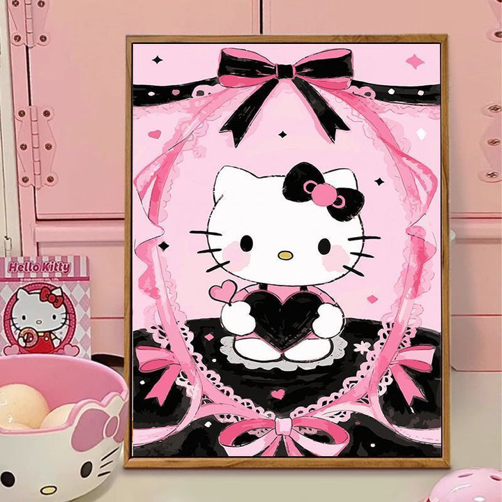 Hello Kitty-Themed Illustration Canvas Art Kalsten