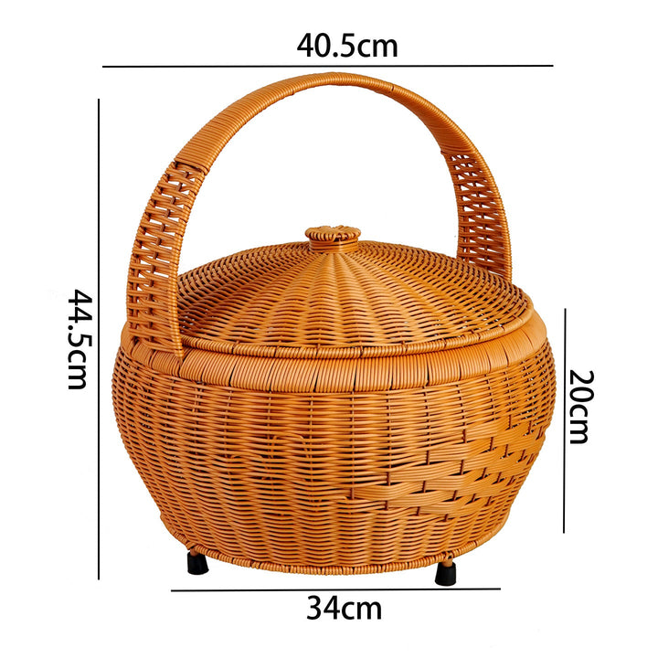 Women's Elegant Laundry Basket with Lid and Practical Handles Kalsten