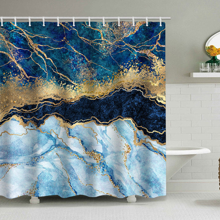 Artistic Marble Design Shower Curtain Kalsten