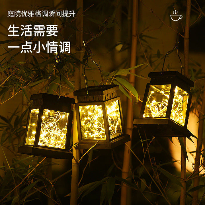 Solar Hanging Lantern With Realistic Flickering Flame LED Candle And Waterproof Outdoor Design Kalsten