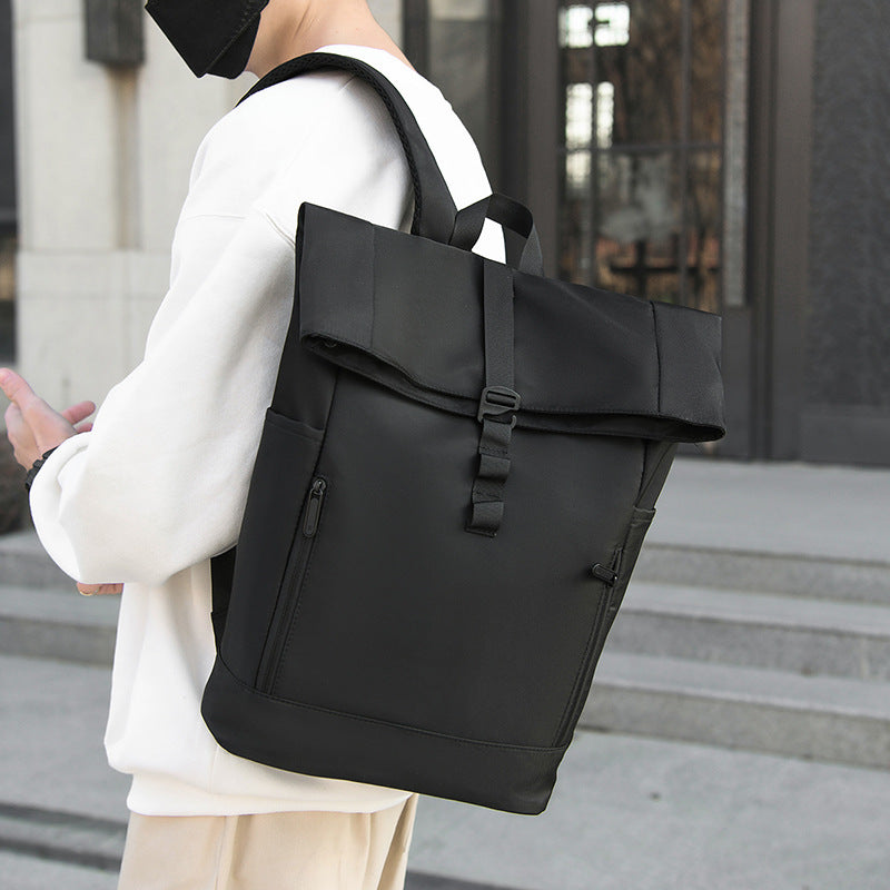 Urban Backpack with Modern Fold Closure and Versatile Compartments Kalsten