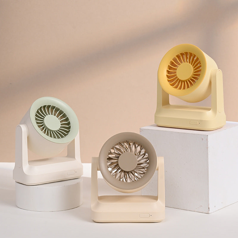 Unisex nan compact rechargeable table fan with pivoting turbine air guidance Kalsten