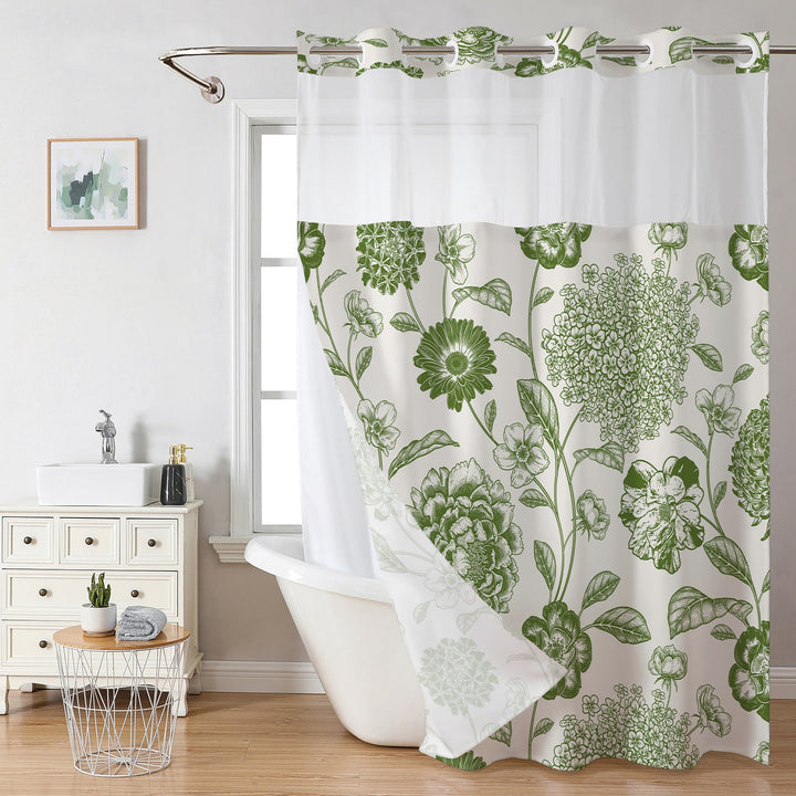Floral Print Shower Curtain Kalsten