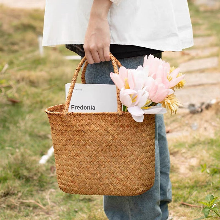 Women's Natural Woven Tote Kalsten