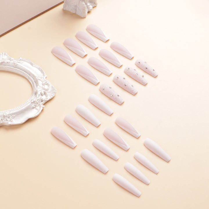 Premium Rhinestone-Embellished Stiletto Press-On Nails Kalsten