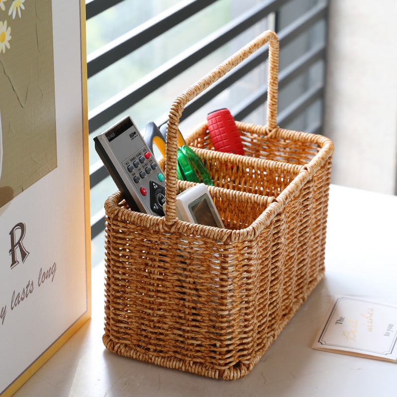 Unisex Handwoven Storage Basket with Dividers Kalsten