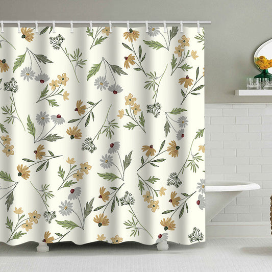 Floral Patterned Shower Curtain  1784860161