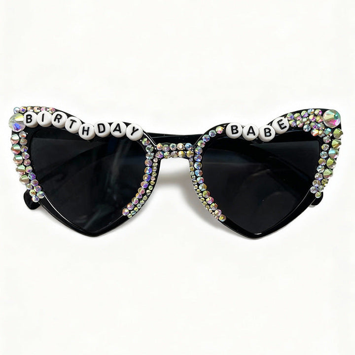 Birthday-Themed Heart-Shaped Sunglasses Kalsten