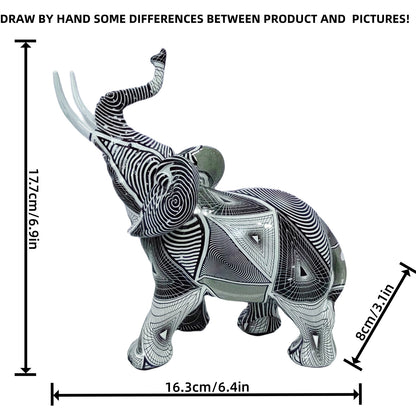 Artistic elephant figure with colorful design Acalora