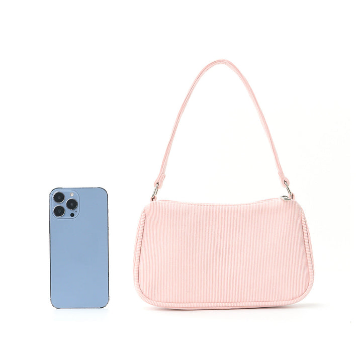 Fashionable shoulder bag with elegant ribbed design Kalsten