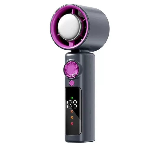 Unisex one size compact wireless turbine air circulator with digital LED display precise speed selection Kalsten