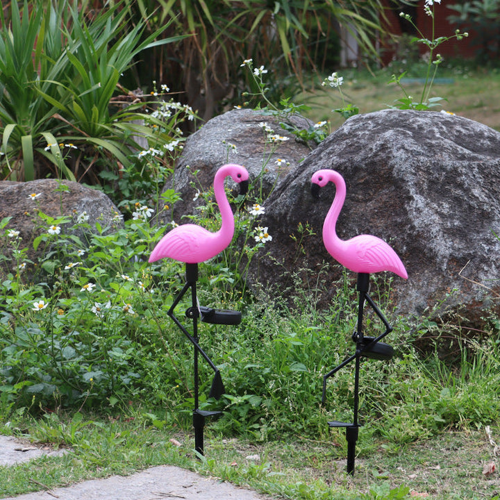 Articulated Flamingo Lawn Stake LED Accent Light With Adjustable Arm Kalsten
