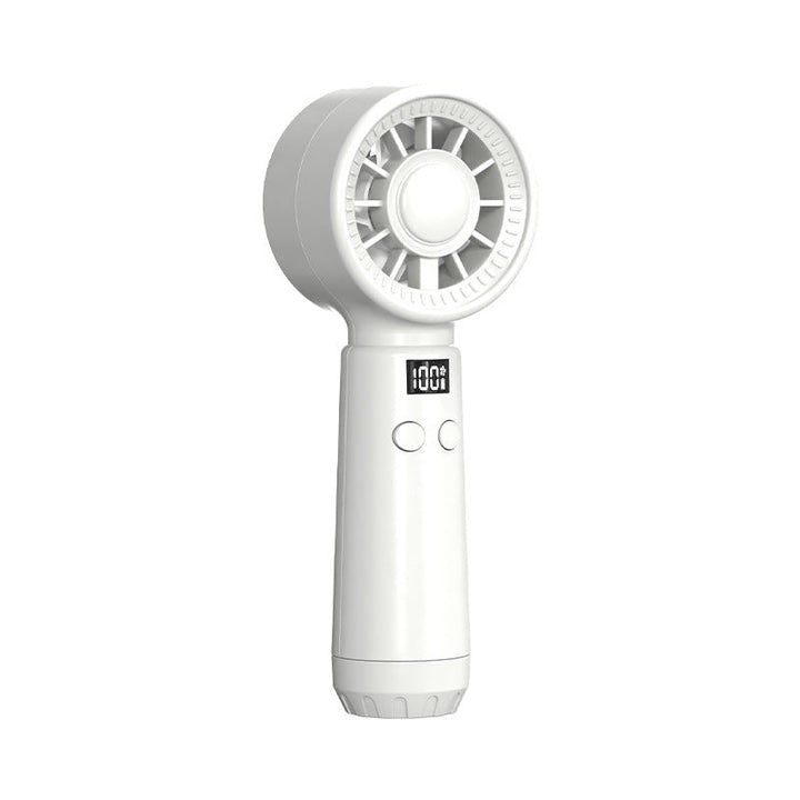 Unisex Portable Hand Fan with Digital Display and Multiple Speed Settings Kalsten