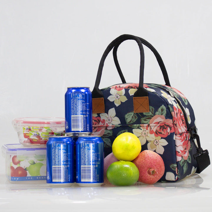 Ladies cooler bag with stylish floral pattern Kalsten