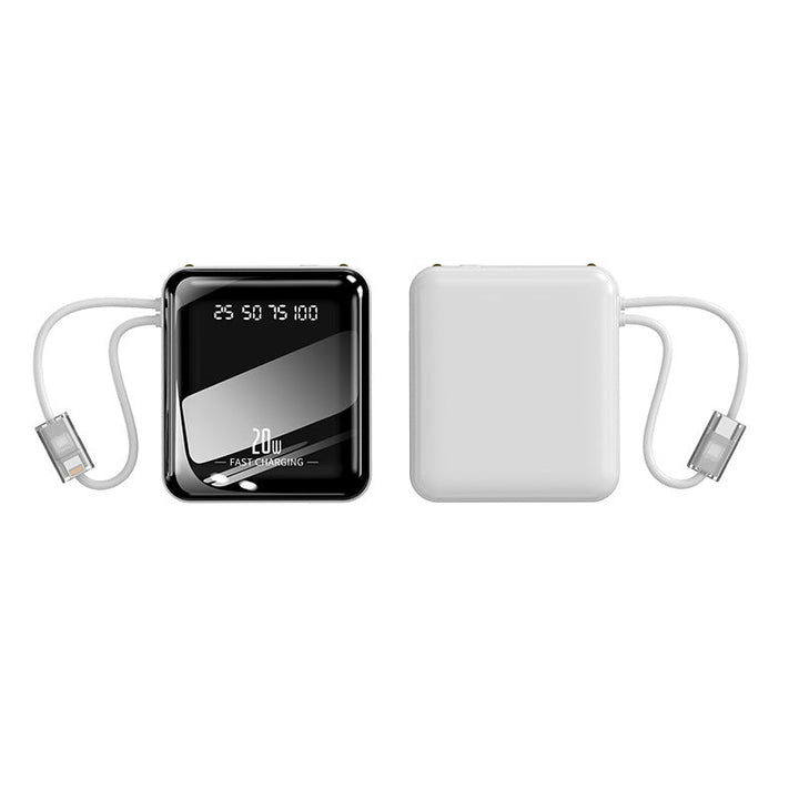 portable fast power bank with integrated charging cable and digital display Kalsten