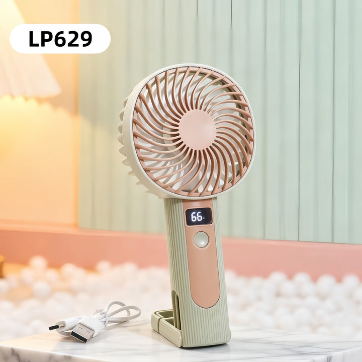 Ladies Portable Hand Fan with LED Display Kalsten
