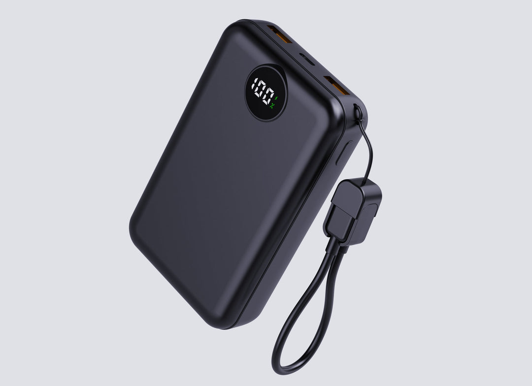 Portable power bank with integrated digital display and intelligent charging function Kalsten