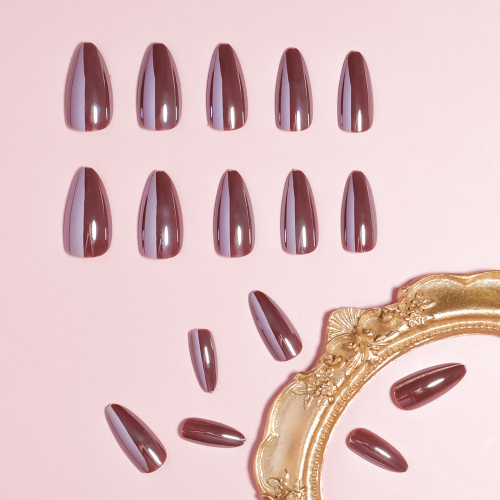 Glossy Stiletto Press-On Nail Set with Unique Design Kalsten
