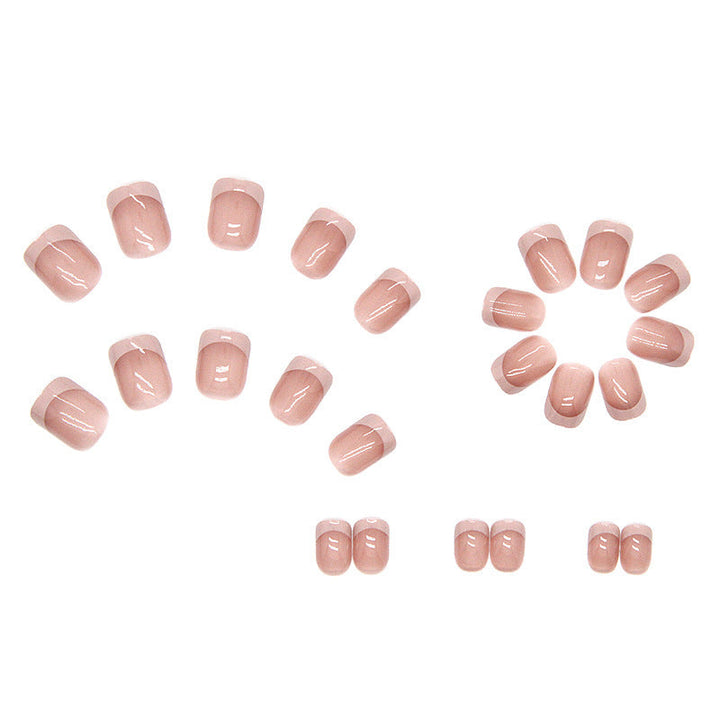 Classic French Tip Press-On Nail Set Kalsten