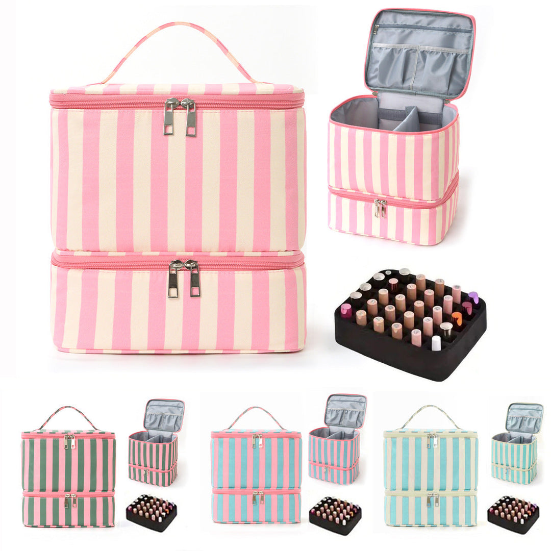 Cosmetic organizer with multiple compartments and removable interior Kalsten