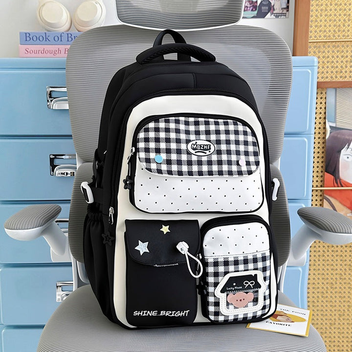 Multi-Functional Cute Character School Backpack