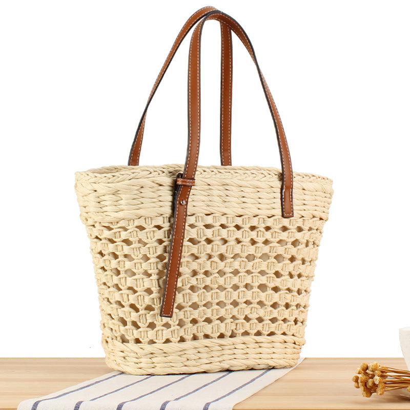 Braided tote bag with structured design Kalsten