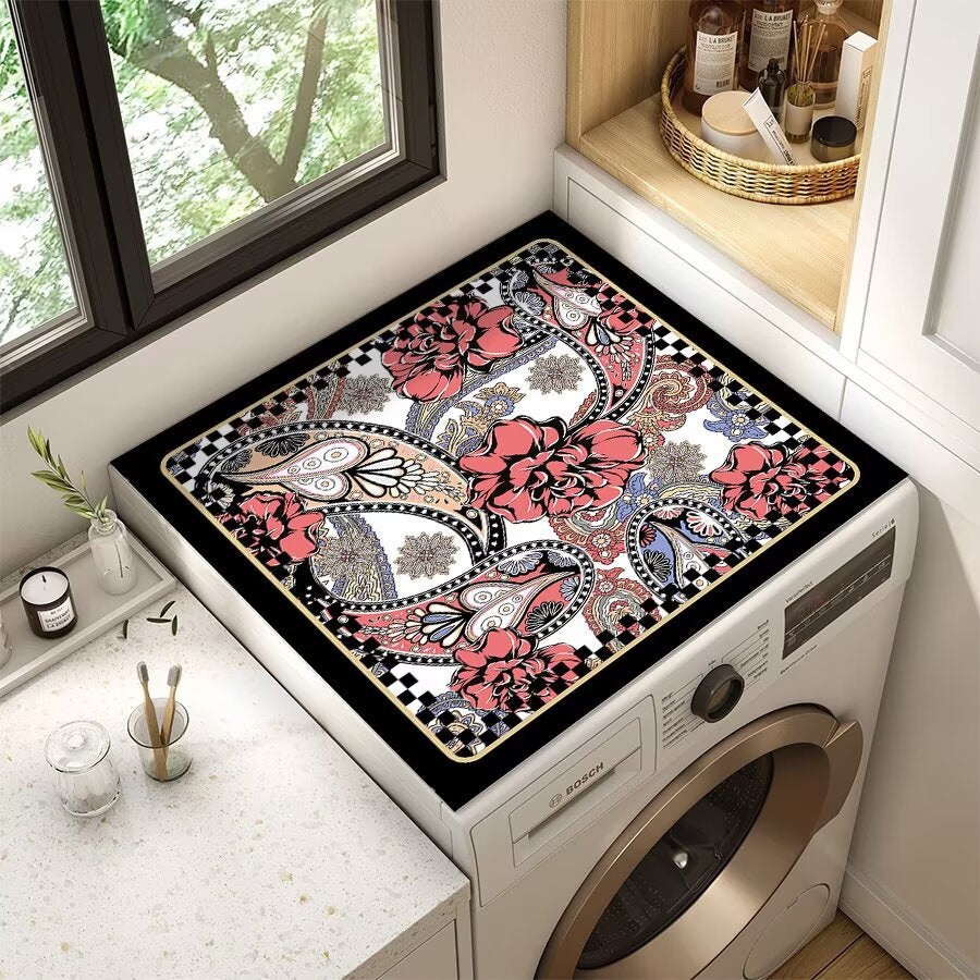 Floral Patterned Laundry Room Top Cover Kalsten