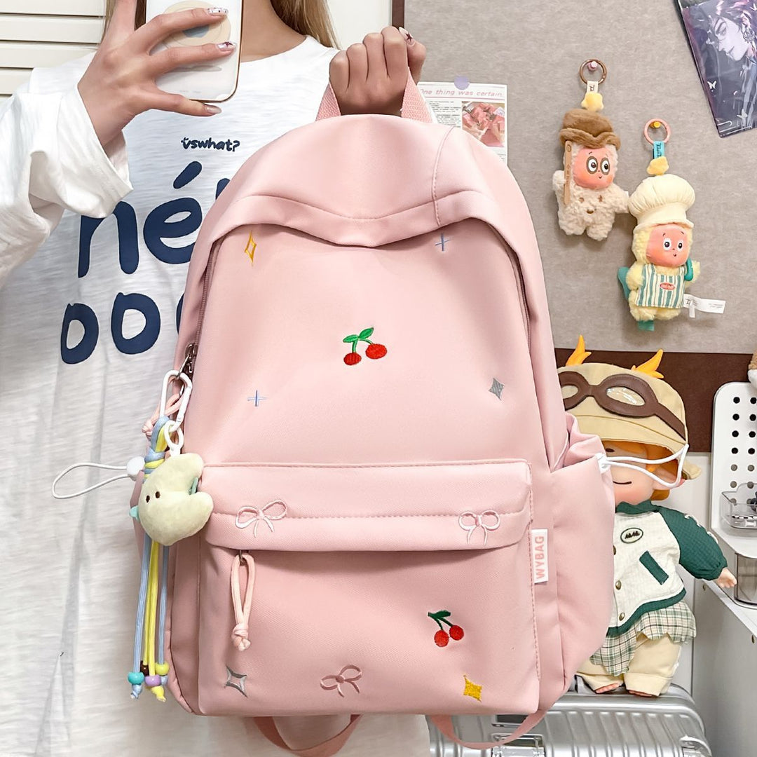 Playful backpack with embroidery Kalsten