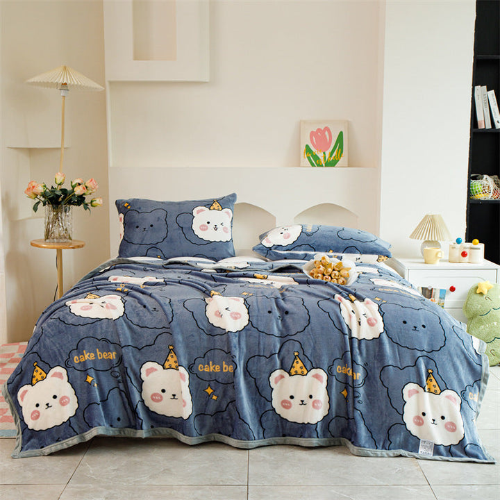 Women Patterned Blanket made of Soft Cotton Kalsten