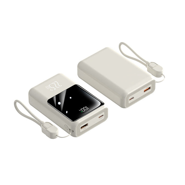 Portable power bank with multifunctional charging cable and digital display Kalsten