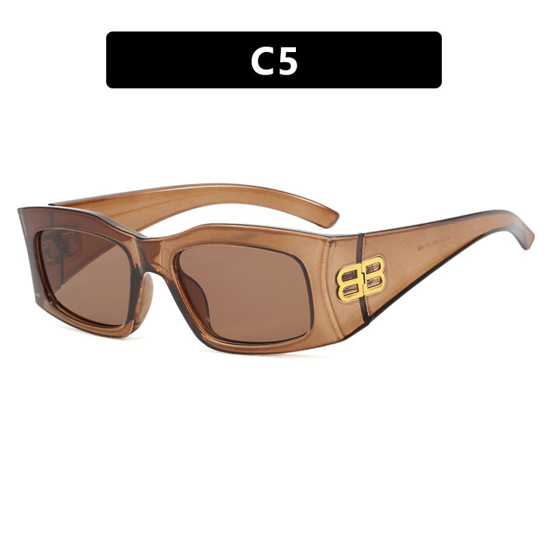 Women's fashionable sunglasses with angular frame and polarized lenses Kalsten