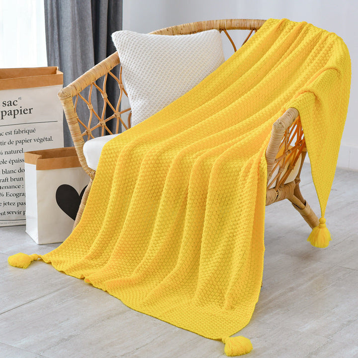 Ladies Elegant Waffle Structure Blanket Kalsten