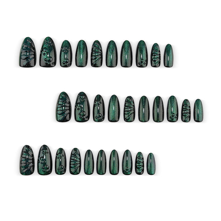 Artificial nails with shimmering wave design Kalsten