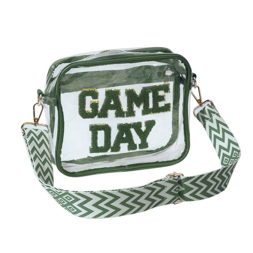 Transparent crossbody bag with stylish Game Day print Kalsten