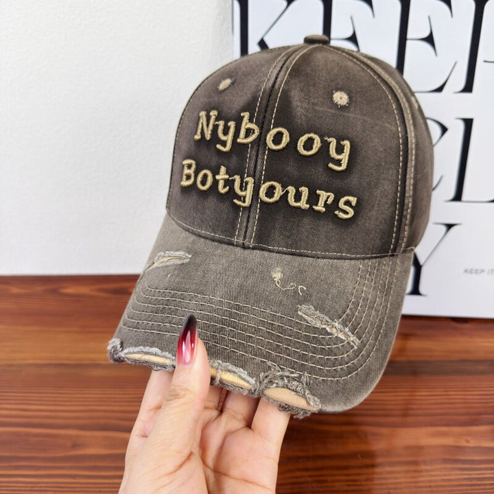 Women's Distressed Adjustable Baseball Cap Kalsten