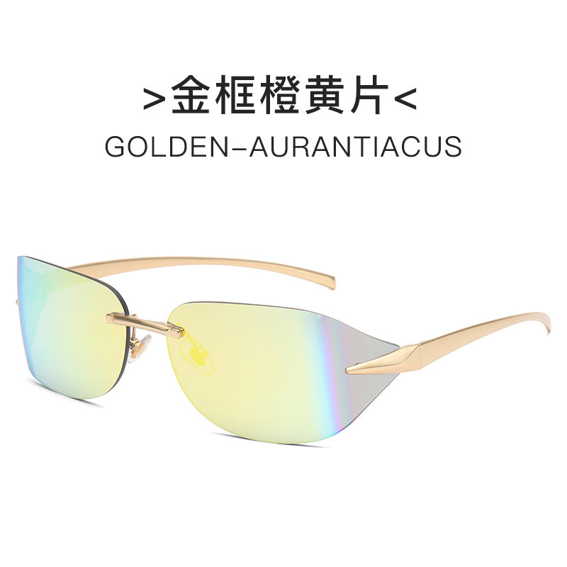 Women futuristic sunglasses with elegant minimalist design Kalsten